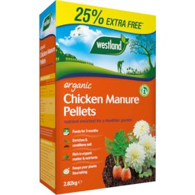 Organic Chicken Manure Pellets 2.25kg +25% Extra Free